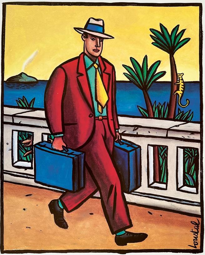 Porteur de valise - Jacques de Loustal (*1956)