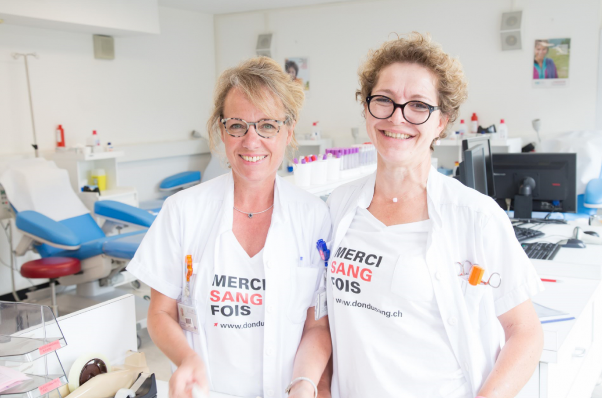 Photo de l'équipe du don du sang 