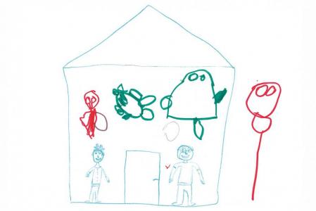 Illustration de Léo*, 4 ans, avec Louise Piron, psychomotricienne au sein de l’Unité mobile petite enfance.