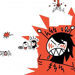 illustration pour les enfants : la colère